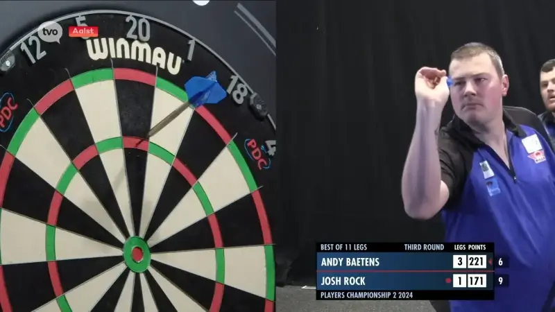 Andy Baetens kan zich niet plaatsen voor WK darts in Londen