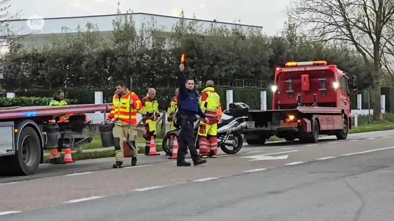 Motorrijder gewond na aanrijding op N47 in Lokeren