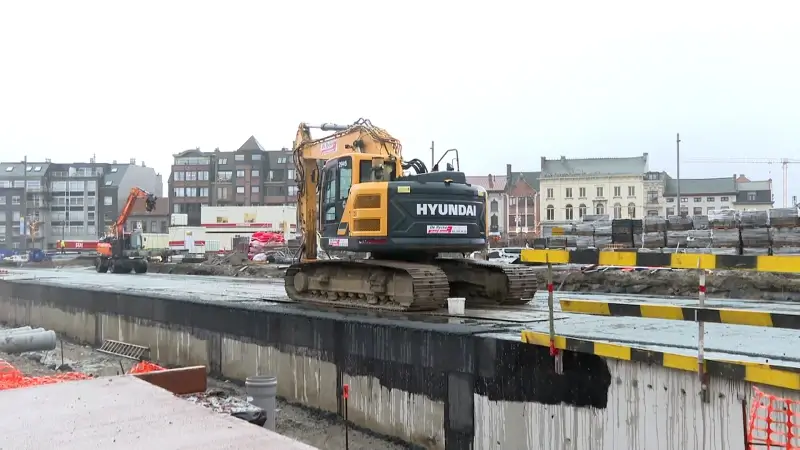 Werken vernieuwing Grote Markt Sint-Niklaas halfweg en op schema