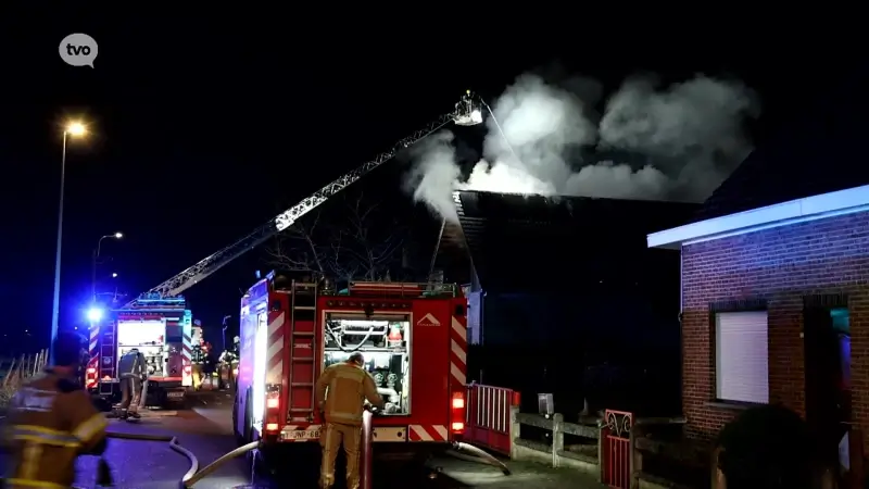 Brand in pas gerenoveerd huis in Zele