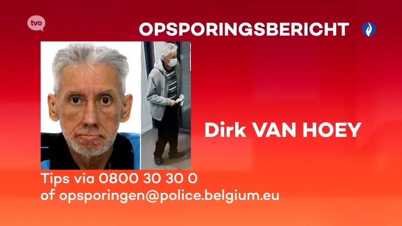 OPSPORINGSBERICHT: verdwijning van Dirk VAN HOEY (61) in Dendermonde