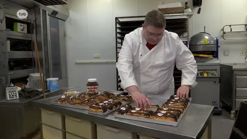 Bakker Gerry uit Lokeren pimpt zijn lekkernijen met chocopasta op deze World Nutella Day