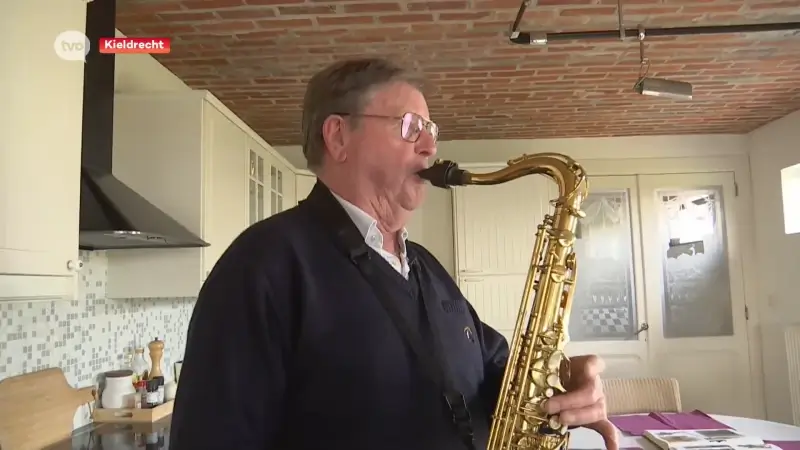 Petrus is 75 jaar muzikant bij de Kieldrechtse fanfare