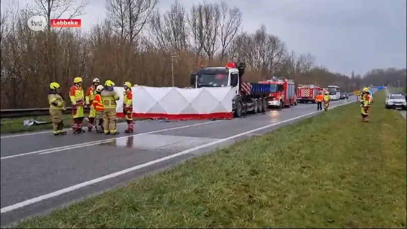 Vrouw overleden bij ongeval met vrachtwagen in Lebbeke, kind zwaargewond