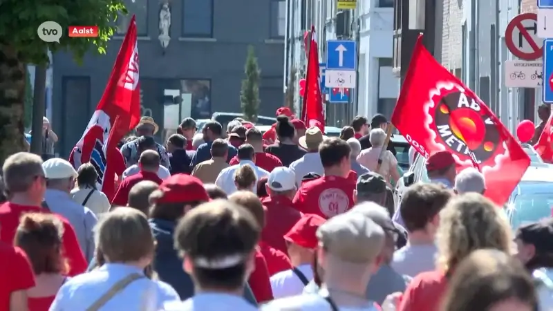 Anja Vanrobaeys op 1 mei in Aalst: "Dit is de moeilijkste 1 mei in mijn leven, het zijn zware tijden"