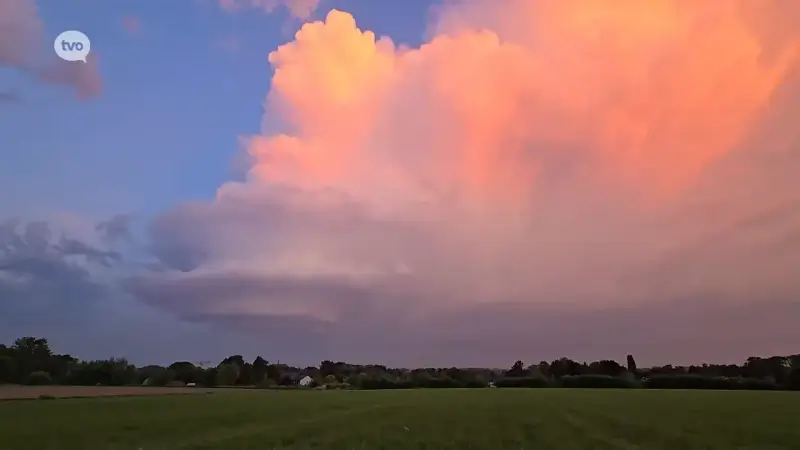 Supercell-onweer trekt met fikse hagebuien over Denderstreek en Vlaamse Ardennen