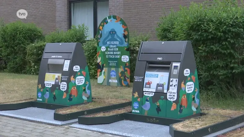 Ondergrondse afvalcontainers van MIWA staan vol ludieke quotes en kleurrijke tekeningen: "Mentaliteitswijziging rond afval is nodig"