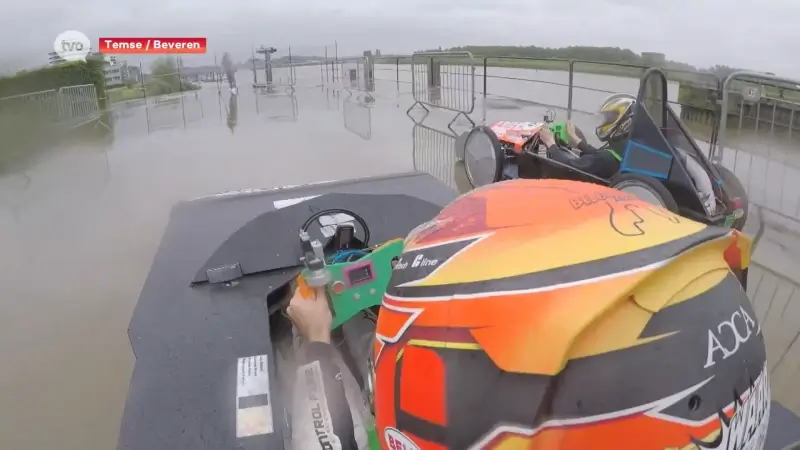 Leerlingen GTI Beveren racen tegen Formule 2-piloot Amaury Cordeel: "Precies een kleine kart, iets trager maar wel plezant"