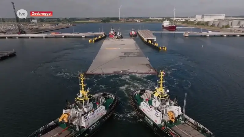 Eerste tunneldeel van nieuwe Scheldetunnel onderweg naar Doeldok