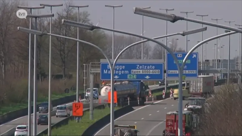Vanaf vanavond tot november gaat één koker van de Zelzatetunnel 's nachts dicht door werken