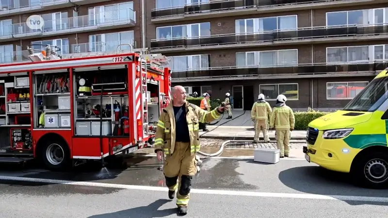 Zware appartementsbrand in Dendermonde, bewoners worden geëvacueerd