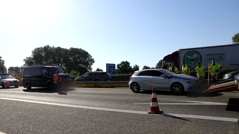 Ook in Haasdonk richting Gent opnieuw een ongeval op E17