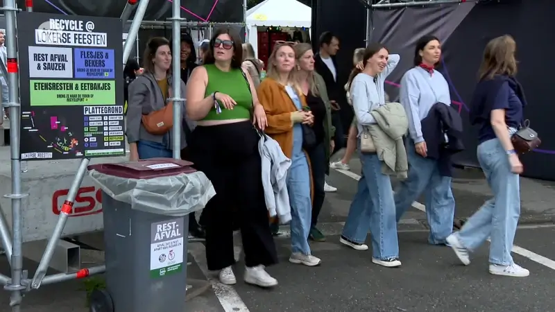 Festivalgangers enthousiast over nieuwe decor op de Grote Kaai: "Heel cosy en het zicht is perfect"