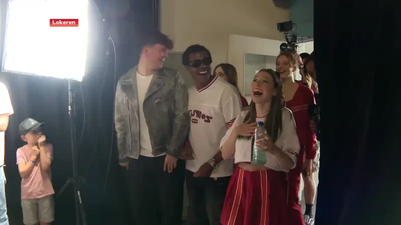 Jeugdkoor uit Sinaai verrast Liam & No Direction op Lokerse Feesten: "Een hele eer"