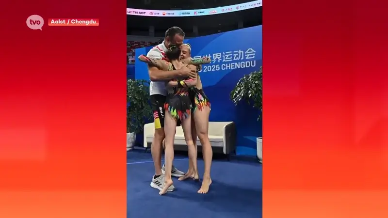 Maysae Bouhouch (Koninklijke Turnkring Aalst) pakt goud in acrogym op Wereldspelen in China