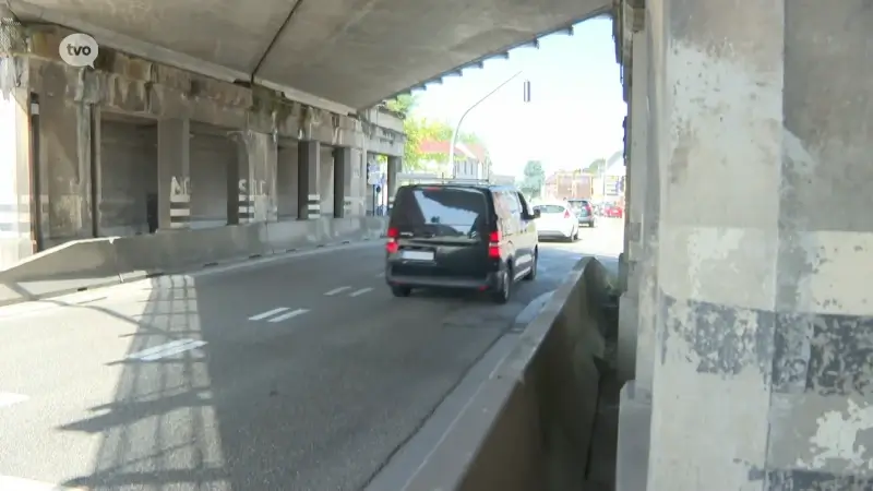 Kruispunt op Brusselsesteenweg in Wetteren deze week in een nieuw kleedje