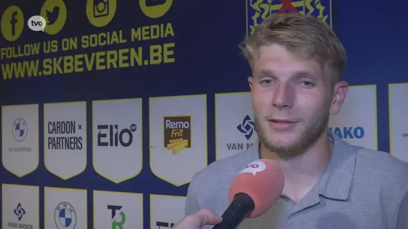 Bekijk hier de reacties van coach Reedijk en aanvaller Servais na 1-0 overwinning van SK Beveren tegen Jong Genk