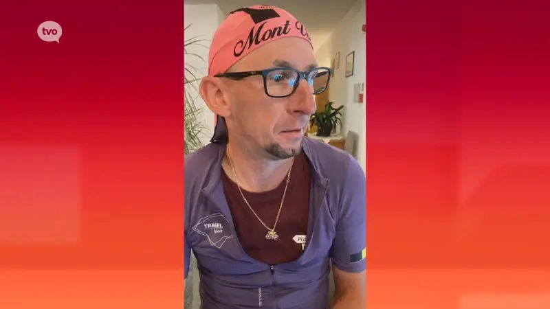 Kevin heeft het gehaald, op de top van de Stelvio voor Levensloop Aalst