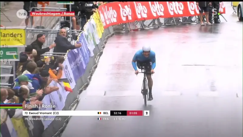 Tijdritbrons voor Ewoud Vromant op wereldkampioenschap G-wielrennen in Ronse