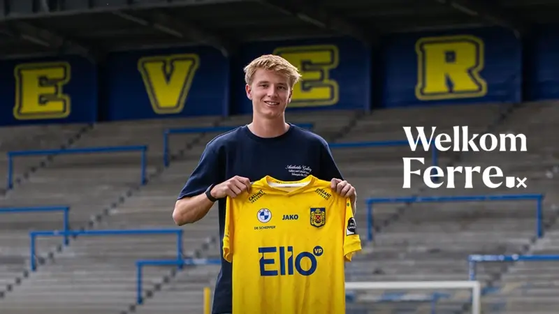 SK Beveren haalt 20-jarige middenvelder Ferre Slegers naar de Freethiel
