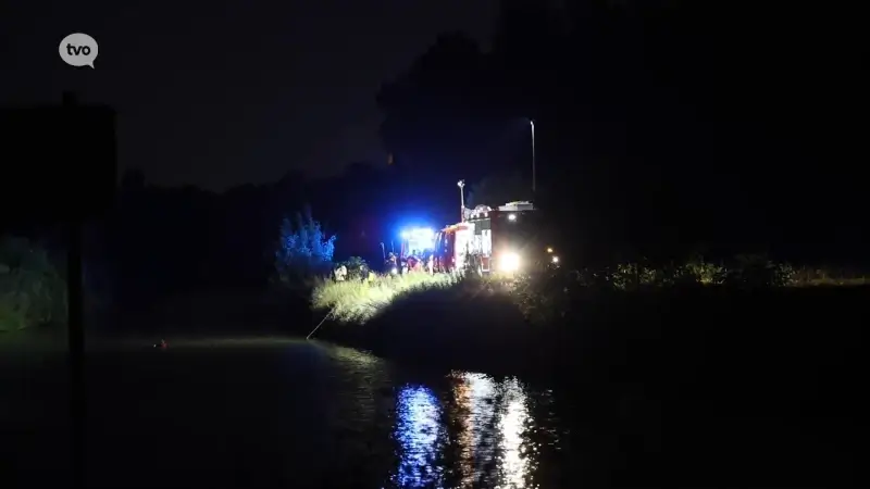 Brandweer zocht naar mogelijke drenkeling in de Dender in Denderleeuw
