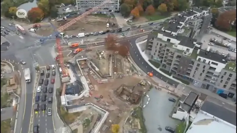 Werken Mechelsepoort gaan nieuwe fase in, kruispunt vannacht afgesloten