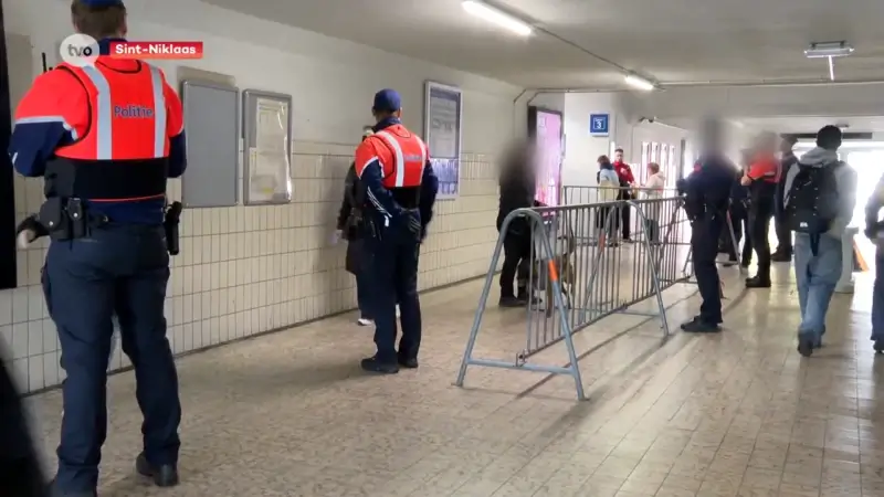 Grote controleactie aan station in Sint-Niklaas
