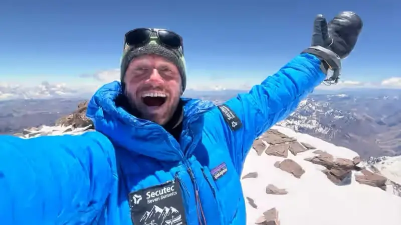 Jelle Veyt bereikt top van de Aconcagua in Argentinië