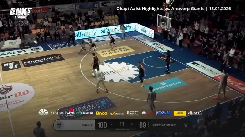 Okapi Aalst stopt zegereeks van leider Antwerp Giants