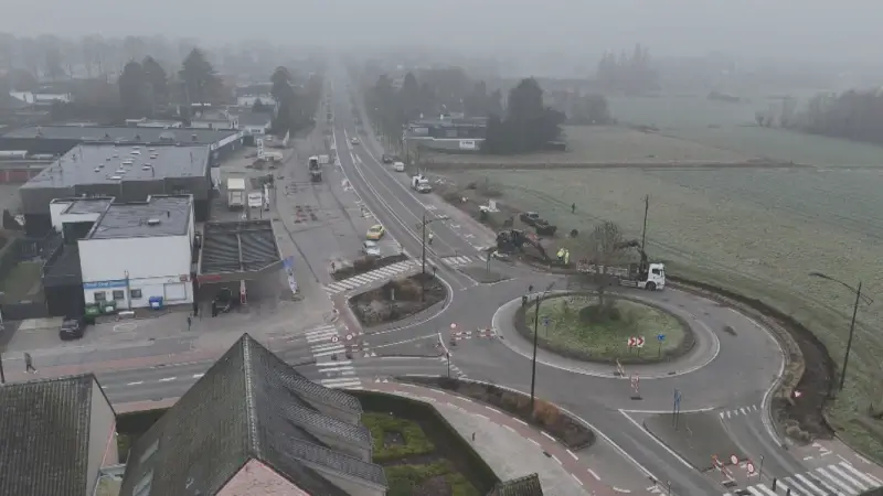 Wegenwerken aan N445 tussen Zele en Overmere gestart, hinder tot na paasvakantie