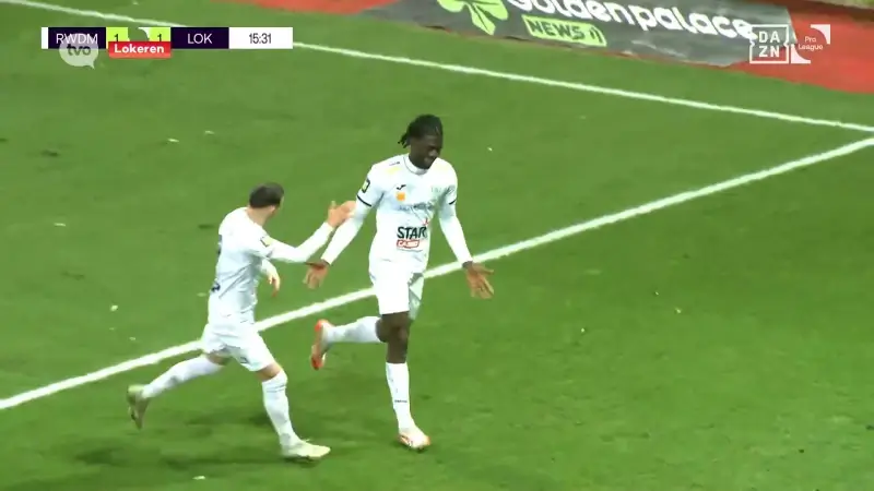 Lokeren buigt bij RWDM vroege achterstand om in 1-2 en blijft jagen op een plekje in de eindronde 