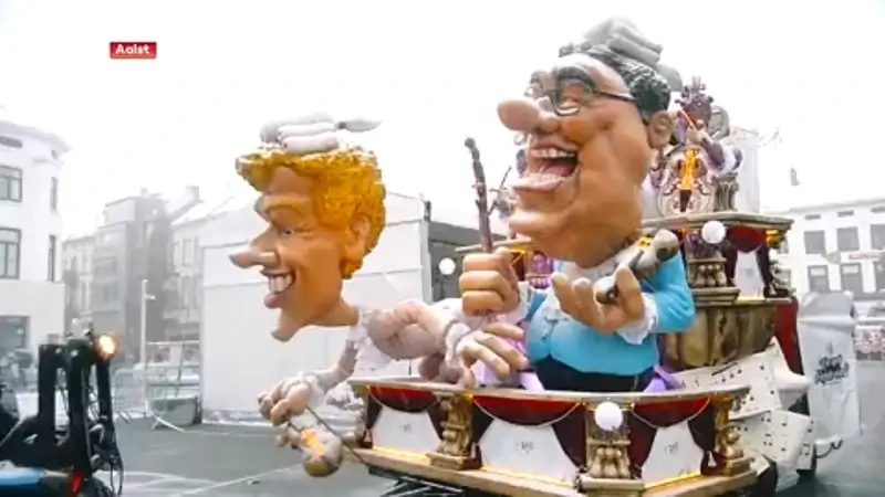 De 96ste Zondagsstoet over het Aalsterse Stationsplein