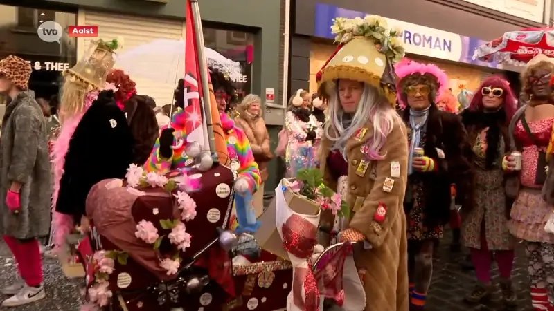 Voil Jeanettenstoet brengt kleur in Aalst op 'vettigen dinsdag' van carnaval