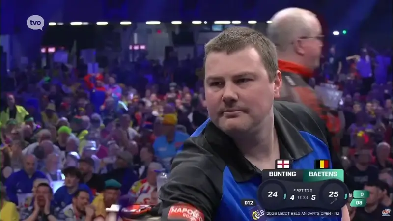 Aalstenaar Andy Baetens naar kwartfinale op Belgian Darts Open in Wieze