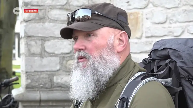 Op paasmaandag begint Pieter uit Vrasene aan bedevaart naar Santiago de Compostella