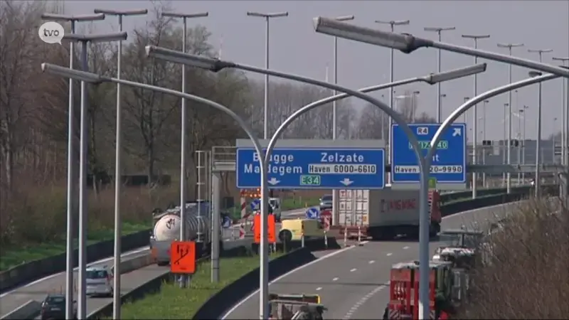 Drie weken werken aan Zelzatetunnel op E34