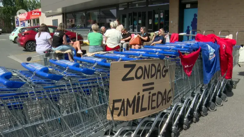 Tweede stakingsdag bij Aldi: "Ze gaan enige dag met gezin afpakken"