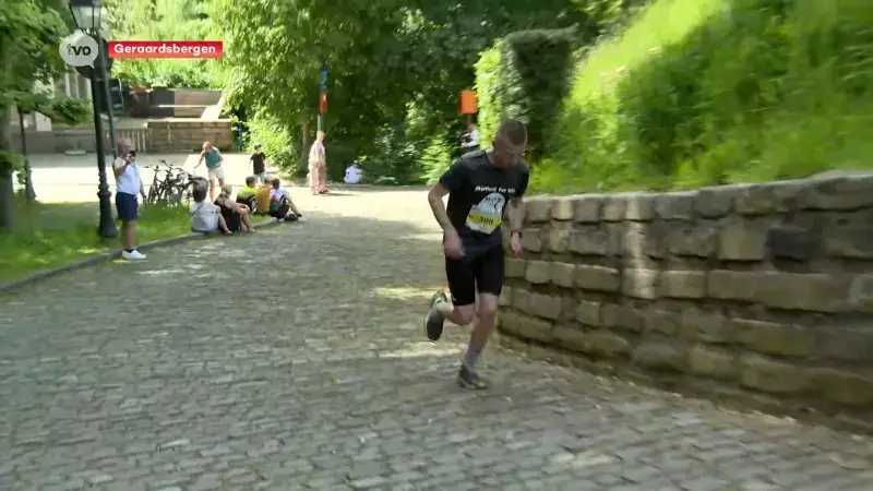 Loodzware Muur Trail in Geraardsbergen, extra verkoeling voor dappere lopers