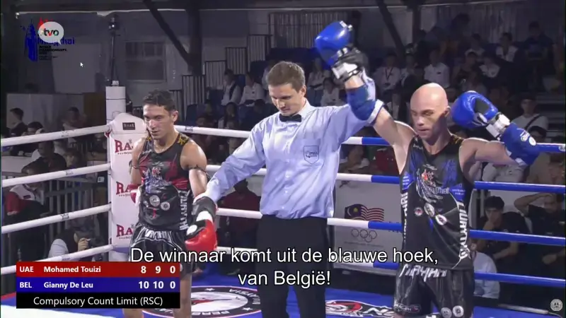 Hoofdafbeelding voor artikel Thaibokser Gianny De Leu wereldkampioen…
