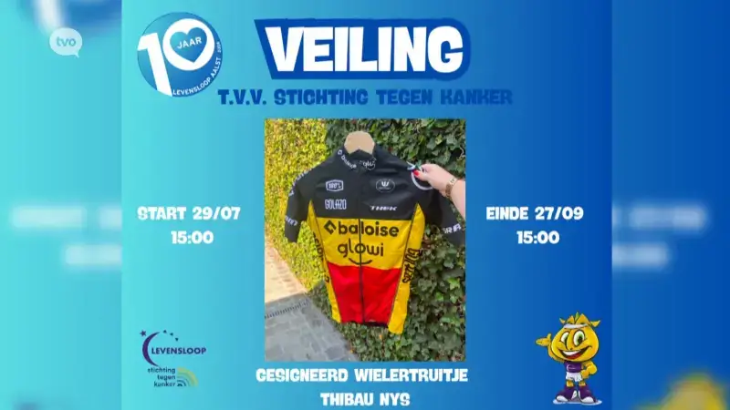 Hoofdafbeelding voor artikel Veiling ten voordele van kankeronderzoek…