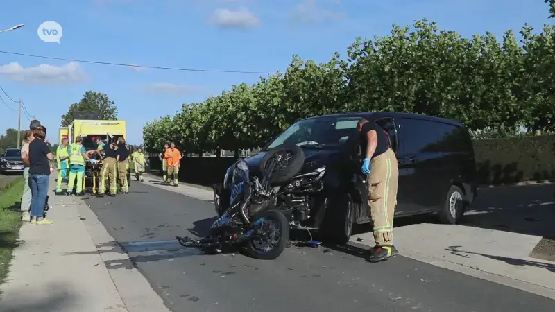 Motard in levensgevaar na aanrijding in Haasdonk